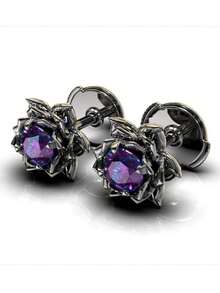 1 Pair Elegant Colorful Lotus Flower Stud Earrings, A Special Birthday Or Holiday Gift For Women - Flowers - View 10