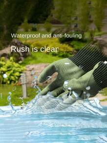 زوج/زوجان قفازات بستنة، مقاومة للثقب، مضادة للماء، مقاومة للخدش، مقاومة للبلي، مناسبة للوردّيين والبساتينيين وزراعة وقطف الكستناء، إكسسوار منزلي مفيد كهدية