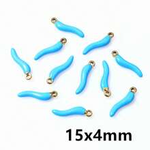 5pcs Enamel Chili Pepper Charms Pendant Multi Colors For DIY Jewelry Making Earrings Necklace Pendants Accessories Findings