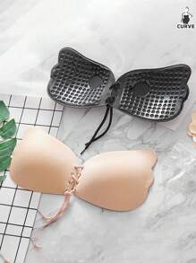 Sostén adhesivo de silicona con efecto lifting sin tirantes, para tallas grandes, invisible, sin espalda, para realce del escote, cómodo y transpirable, para vestidos y lencería