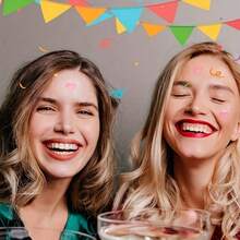 240张派对表演贴纸、万圣节狂欢贴纸、人体彩绘装饰贴纸、节日派对贴纸 - 彩色 - 查看 4