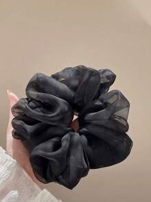 5pcs/3pcs/1pc Classic Black White Brown Large Intestine Headband, Headband, High-End Temperament Headband, Headband, Headband Tie, Black Summer Hair Accessory, Headband, New Style, Suitable For Bag Accessories