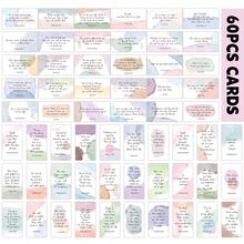 60pcs Prayer Cards, Mini Scripture Cards With Assorted Bible Verses, Inspirational Motivational Cards For Men Women, Perfect Christian Gift For Daily Encouragement Back To School - Multicolor - View 3
