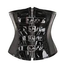 1pc Women's Zipper Front Shaping , Waist Cincher Corset Style Shapewear, Short Torso Slimming Outerwear, Suitable For Everyday Wear Women Corset Belt For Dress,Waist Trainer Waist-Shaping For Cinched Waist And Tummy Control