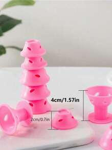 10 Piezas Rizadores de Cabello Mágicos, Set de Rizadores de Cabello de Silicona Smilco que incluye 5 grandes y 5 pequeños para Mujeres y Niñas (Rosa y Azul), [Rizadores de Cabello de Silicona Suave] Sin Calor Sin Clip, Herramienta DIY para Rizar el Cabello, No se Requiere Calor, Fácil de Usar, Suave con el Cabello, Set de Herramientas de Peinado para Tipos de Cabello Ondulado y Rizado, Accesorios para el Cabello, Vuelta al Colegio, Artículos Esenciales de Viaje y Vacaciones