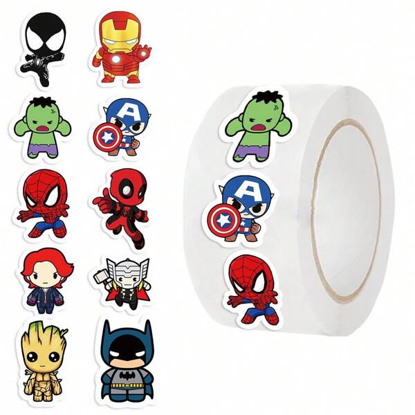 500pcs Stickers Roll Decals For Journal Scrapbooking, Envelope Seals & Kawaii DIY Craft