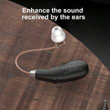 RIKYA Adjustable Volume Rechargeable Hearing Aid Headphones-Durable ABS, USB Charging, Lithium Battery-Polymer, Easy To Carry, Suitable For Sports And Outdoor Activities, Sports Headphones | USB Charging Hearing Aid Headphones, Earplug Headphones