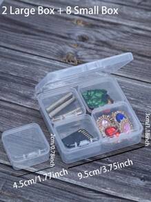2packs Battery Storage Box, Battery Storage Case, Battery Holder, Clear. Each Case Stores 24 Batteries