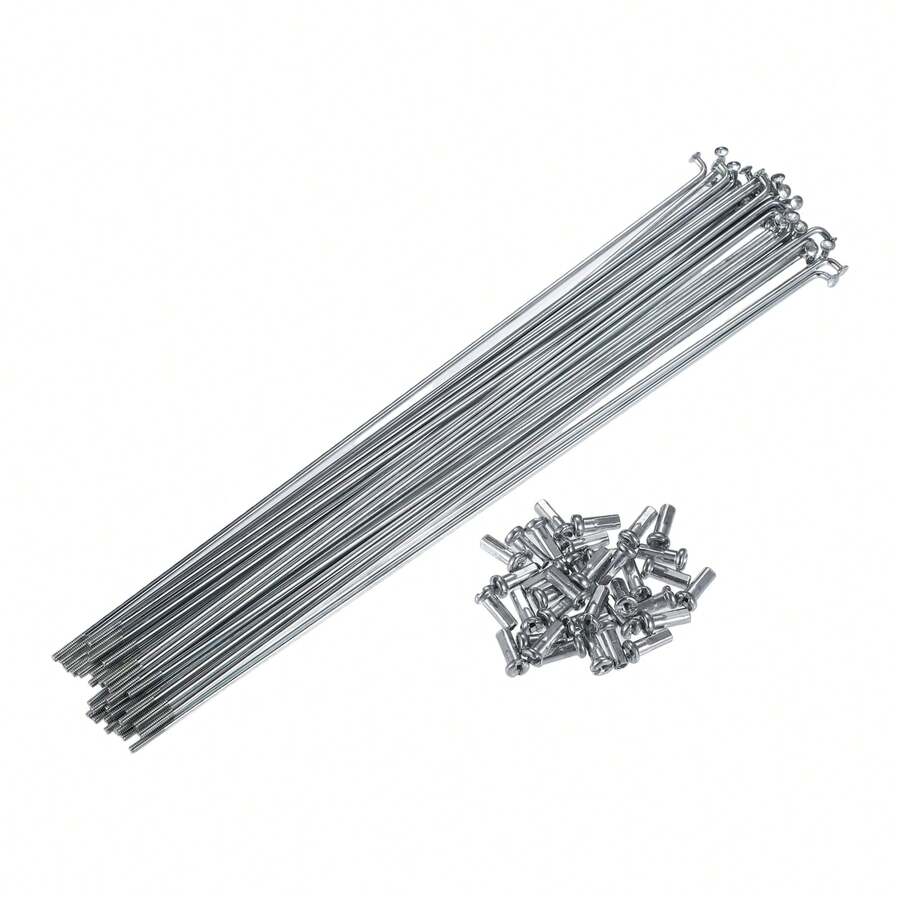 Bicycle Spokes Metal Bike Spoke With Nipples For Most Bicycle - 銀色 220mm 14G 36件金屬 - 查看 1