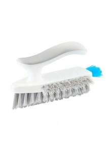 Heavy Duty Cleaning Brush 2 In 1 Gap And Floor Scrubber Plastic Bristles Ergonomic Handle Perfect For Bathroom Tiles Kitchen Sink Living Room Corners All Purpose Household Cleaning Tool