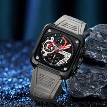 Curren CURREN Top Brand Men's Watches Luxury Square Quartz Wrist Watch Original Waterproof Luminous Chronograph Watch For Men Relogio