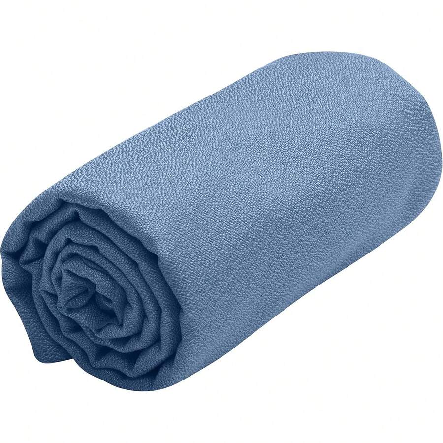 Toalla AirLite de Sea To Summit, toalla ultraligera para camping y viaje, grande (24 X 47 pulgadas), azul luna - Azul claro de luna - Ver 1