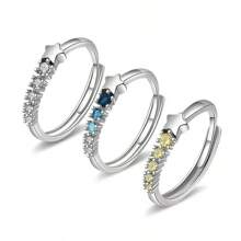 خاتم متساقط النجوم متمنى، أسلوب أوروبي وأمريكي، خاتم موضة بسيط ليتحقق الأمنية