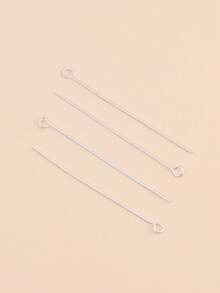 50mm 9-Prong 200pcs Basic DIY Jewelry Making Pins - Silver - View 4