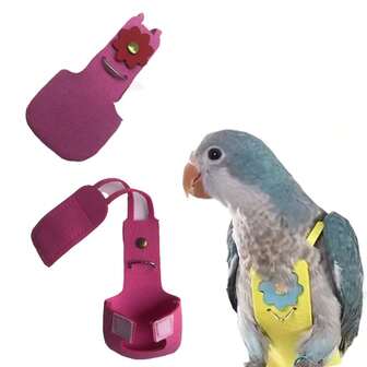 1 件鹦鹉尿布、鸟粪袋衣服、可调节虎百合凤凰专用尿裤、飞行服配件