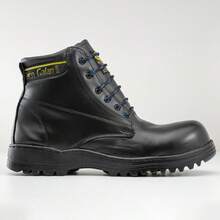 Bota de Hombre Industrial Trabajo Campo Comercial Casco de Acero  Suela Antideslizante Ligeras Casuales Uso Rudo Básicas a la Moda Talla 25 a la 30 - Negro Azul - Ver 1