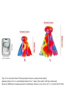 Colorful Octopus Pet Toy, Suitable For Cats And Dogs, Chewing & Interactive, Boredom Relief For All Types Of Pets