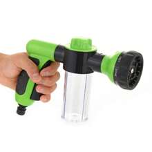 1pc 8-In-1 Outdoor Horse/Dog Washer And Garden Hose Nozzle - Perfect For Pet Baths, Watering Flowers, And Washing Cars