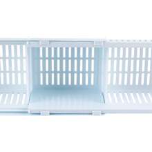Estantería de baño de plástico, cesta de almacenamiento de juguetes de baño, organizador y almacenamiento de baño multifuncional, accesorios de baño retráctiles y de secado rápido, decoración de baño blanca para el verano - Blanco - Ver 3