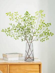 1PC/2PCS/3PCS,Man-Made Modern Simple Bamboo Leaf Ornament, Non-Fading Plastic Plant Imitation Foliage Decoration, Suitable For Home Indoor And Outdoor Decoration, Home Various Desktop Office Desktop Decoration, Bedroom, Living Room, Study, Kitchen, Bathroom, Fireplaces, Entryway, Balconies, Office Scenes, Door Decor