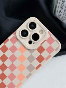 棋盘格手机壳，棋盘格手机壳，360度全方位保护，镜头保护，磨砂TPU手机壳，兼容和Galaxy，16、16 Pro Max、16 Pro、16 Plus，手机壳，17 Pro Max手机壳，保护套，可爱手机壳，国际版，非国内版 - 彩色 - 查看 5