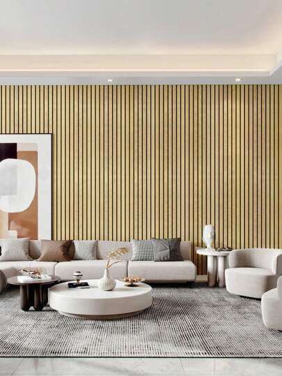 Roll Self Adhesive Wallpaper, Wood Grain Imitation Wand Panels, Thickened Waterproof IPXE Stickers, Indoor Living Room, Ceiling, Bedroom Office ation view 2