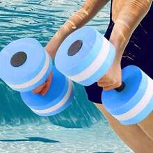 2 件/1 件泳池泡沫阻力杠铃，水中有氧运动、健美、健身、瑜伽运动器材，防水泳池哑铃，泳池和健身用高密度 Aqua EVA 泡沫，水上健身配件，泳池杠铃，健身房，运动，健身房，家庭锻炼，运动配件，健身房配件，CrossFit 配件 - 彩色 - 查看 2