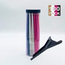 200/100/50/30 Stück Regenbogen Großformat Fertig-Cones Set - 110mm natürliche ungebleichte Drehpapiere mit Filtern, Verpackungsröhren & Trichter, ultraduenn & langsam brennende Trompetenrohr Drehpapiere | Buntes Rauchen Zubehör Set, Urlaubsgeschenke