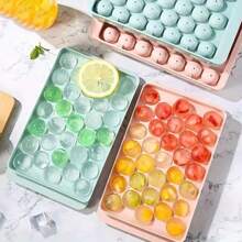1 Sets 2-In-1 Covered Leak-Proof Spherical Ice Cube Tray - A Chic Frozen Ice Cream Machine For Cocktails And Whiskies