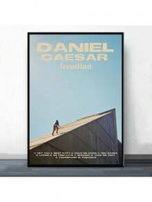 1 件 Daniel Caesar Never Enough 海报绘画墙画，适合卧室客厅走廊、墙壁艺术、房间装饰户外节日和生日礼物、办公室装饰布置艺术品（可选框架） - 彩色 - 查看 21