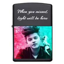 **Monogramowane stalowe etui na zapalniczkę** Usługa grawerowania premium imion/dat/specjalnych wiadomości