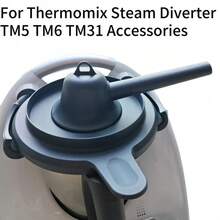 1pc Polycarbonate Measuring Cup Sealing Lid /2pcs For Thermomix Mixers TM5, TM6, TM21, TM31, 3.38-Ounce Measuring Cup Lid+Steam Splitter, Dishwasher Washable, Vorwerk Food Processor, Used For Cooking And Catering. - Multicolor - View 8