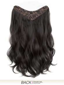Invisible Hair Extension Wavy Curly Long Synthetic Hairpieces