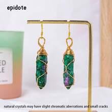 1 对天然水晶双点耳环，提升个人风水，时尚前卫的个性珠宝 - 雙尖子彈耳環 - 查看 19