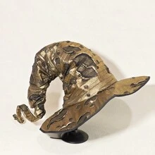 1 pezzo Cappello con paillettes/glitter dorati, adatto per decorazioni di feste a tema, oggetti di scena, abbigliamento per vacanze, accessori per cosplay e Ognissanti in autunno