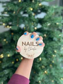 Personalized Custom Nail Plate | Nail Art Photo Props | Nail Art Gifts | Beauty Salon Logo | Gift For Her | Nail Art Design | Salon Decoration | Nail Art Technology