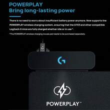 Logitech 無線遊戲滑鼠G703 HERO感應器 持久電量 人體工學造型 先進按鍵技術 可選10g配重 1680萬色RGB 黑色 - 黑色 - 查看 4