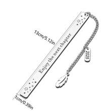Enjoy The Next Chapter - Stainless Steel Bookmark, Perfect Graduation Gift, Suitable For Book Lovers, Ideal For High School Students, Sons, Daughters And Colleagues,School Supplies,Back To School
