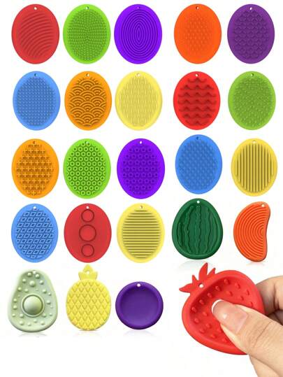 Sensory Worry Stones: Textured Soft Fidget Toys For Teenager - Calming Stress Relievers For Anxiety, And Students,Fidget Toys,Sensory Toys,Toys,Toys,Sensory Toys,Fidget,Easter Gifts