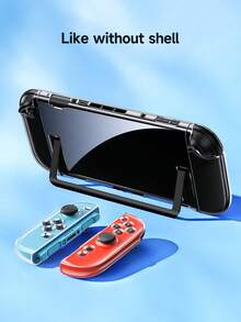 适用于新款Switch 2主机（2025）的保护壳，兼容Switch 2透明/磨砂保护壳，游戏配件，兼容Switch NS/OLED/Lite主机保护壳，可连同保护壳一起插入底座，左右手柄外壳可拆卸，Switch玩家的最佳礼物 - 彩色 - 查看 3