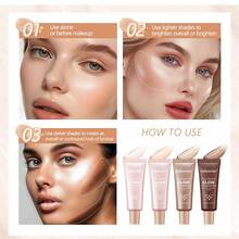 lakerain 1 pieza Fundación líquida de 40ml para iluminar y dar hidratación, con acabado natural y cobertura de larga duración - Multicolor - Ver 10