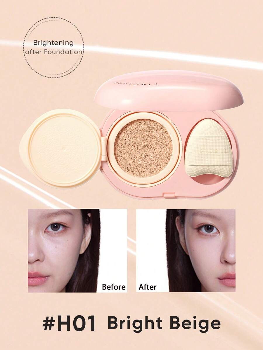 JUDYDOLL Highlighting & Concealing Liquid Brightens Tear Troughs, Lifts Complexion, Liquid Highlighter Suitable For Beginners, Self-Use, Gifts, Dates, Parties, Makeup, Schoolwear, Travelling, Mother's Day - H01 - 查看 1