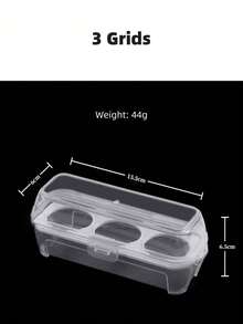 1pc 3/4/8 Slots Egg Holder, Shock-Proof Kitchen Container Box, Egg Storage Box, Suitable For Picnic And Travel Storage, Easter, Egg Storage Tray - Transparent - View 8