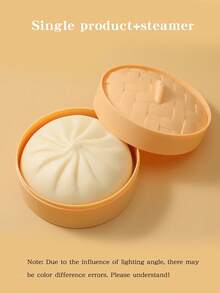 2PCS办公室减压发髻,反弹减压玩具,校园表演模拟发髻食物,休闲解闷产品,趣味体验,规格-单只装和蒸笼款式校园礼品,派对礼品,材质TPR,产品模拟液体,