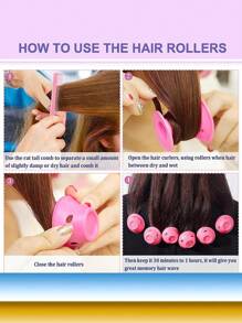10 Piezas Rizadores de Cabello Mágicos, Set de Rizadores de Cabello de Silicona Smilco que incluye 5 grandes y 5 pequeños para Mujeres y Niñas (Rosa y Azul), [Rizadores de Cabello de Silicona Suave] Sin Calor Sin Clip, Herramienta DIY para Rizar el Cabello, No se Requiere Calor, Fácil de Usar, Suave con el Cabello, Set de Herramientas de Peinado para Tipos de Cabello Ondulado y Rizado, Accesorios para el Cabello, Vuelta al Colegio, Artículos Esenciales de Viaje y Vacaciones