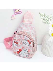 Sanrio Sanrio Hello Kitty/Kuromi/My Melody Crossbody Cute Bag 2025 - Adjustable Ultra-Lightweight Shoulder Bag With Large Capacity, Kawaii Anime Back To School Essential (Valentine's Gift/Daily Use) Waterproof Compact Chest Bag For Teens, Students & Anime Fans Back To School Supplies Stationery Supplies