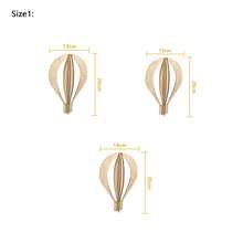 3pcs/Set Wooden Hot Air Balloon, 3D Effect Birch Wood Wall Decor For Children's Room, Kindergarten, Creative Wall Decoration - Multicolor - View 8