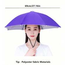 1 pieza Paraguas sombrilla de pesca, gorro de paraguas, gorro paraguas para llevar en la cabeza, gorro impermeable con sombrero plegable que permite tener las manos libres durante la actividad