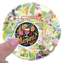 56 Peças Adesivos de Margarida Estética Adesivos de Vinil Decalques para Scrapbook, Diário, Laptop, Parachoque, Skate, Garrafas de Água, Computador, Telefone, Desenho Animado, Capacete, Adesivos de Carro