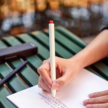 2pcs Set Cute Heart-Shaped Stationery Set With 4pcs Black Refill, Quick-Drying Gel Pen Smooth Writing, Twist Ink Suitable For Diary, School, Party, Office Use - Stars (2+4pcs) - View 9